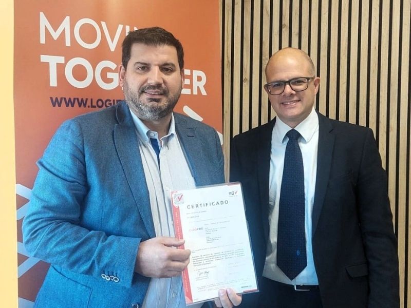 Entrega do certificado ISO 28000 à Logifrio pela TÜV AUSTRIA Iberia
